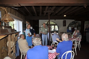 Richard Nye giving history of Kemps Mill